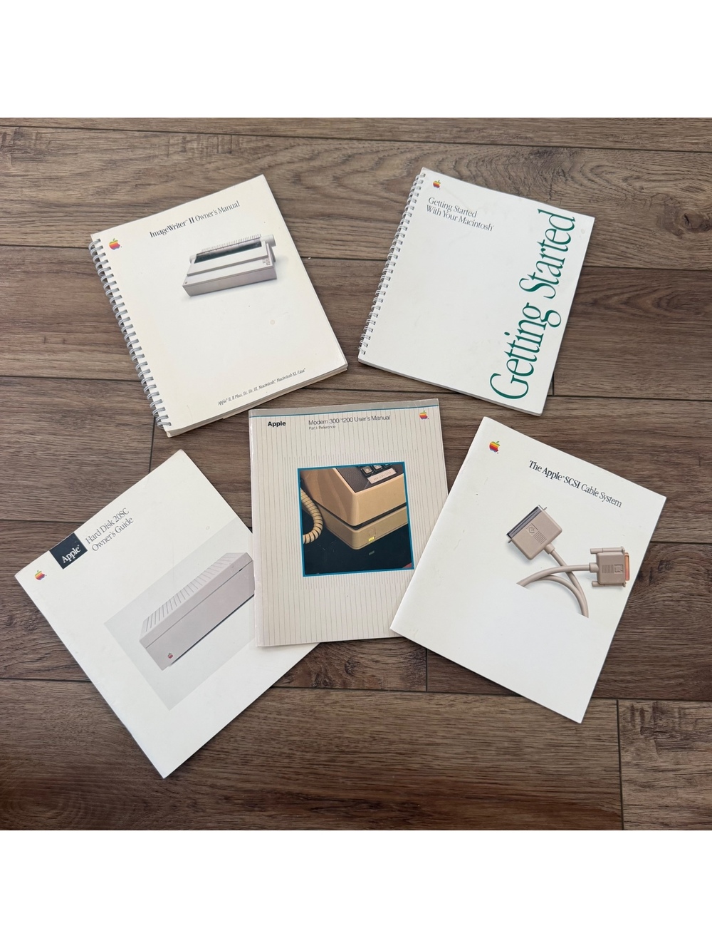 Vtg 1980s Apple Macintosh Manual Lot Hard Disk 20SC Mac